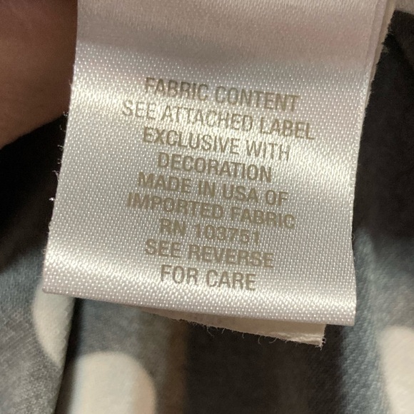 EUC Roz & Ali 3x Black White Polka Dot Flutter Sleeve Blouse 11087 - Picture 6 of 8